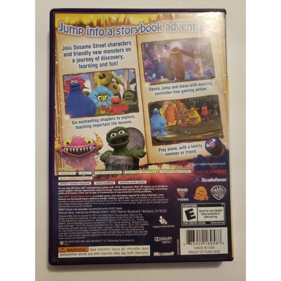 Sesame Street: Once Upon a Monster (Microsoft Xbox 360, 2011) - Picture 2 of 3